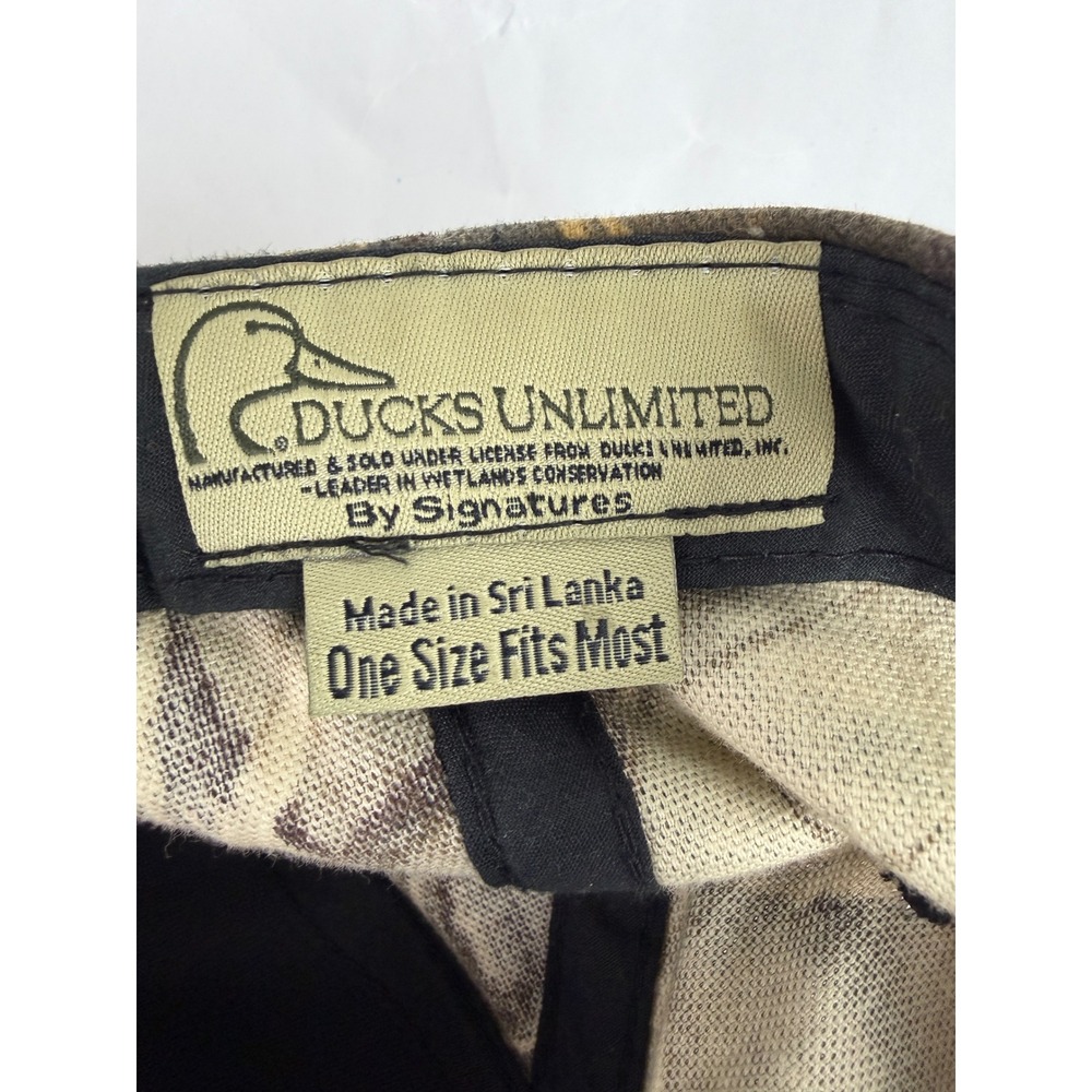 Ducks Unlimited Camo Baseball Cap Men One Size Fits Most - Picture 3 of 7